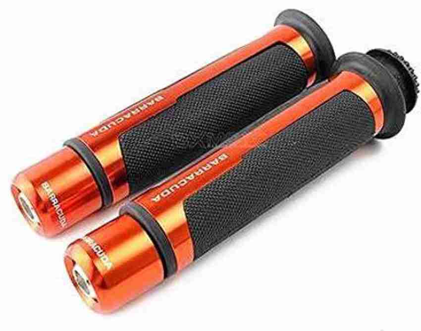 Orange bike grips on sale