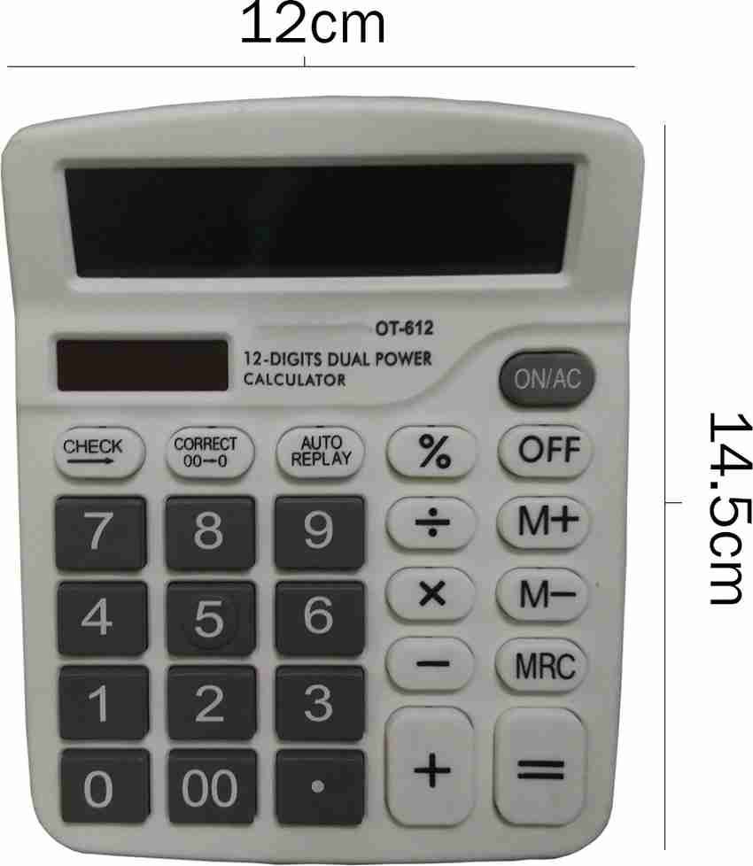 Flipkart JPRO Black 12 Digit Commercial Calculator with