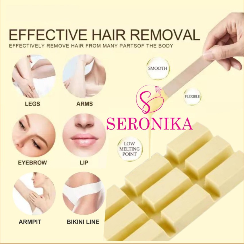 SERONIKA White Chocolate Brazilian Wax No Strips Required Wax