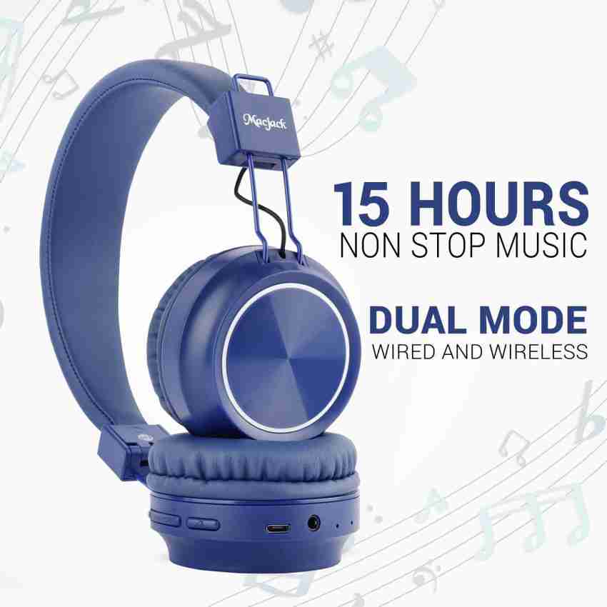 Macjack Wave 300 Bluetooth Wireless Headphones with Explosive Bass