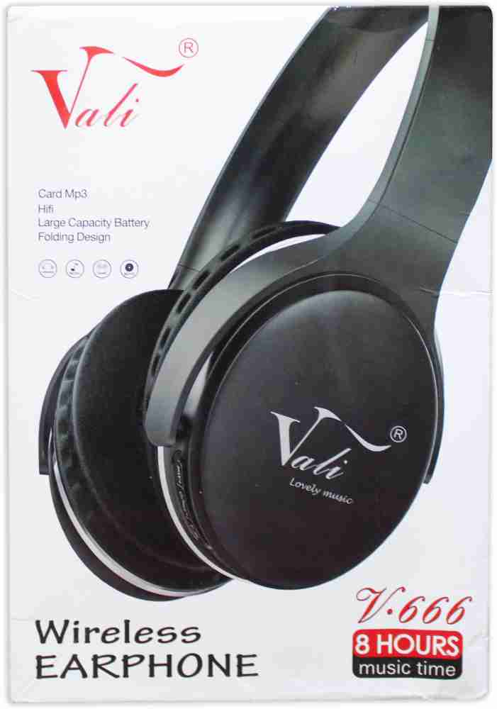 vali V 666 Bluetooth Wireless On Ear Headphone with Mic Extra