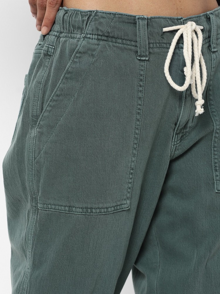 American Eagle Outfitters Jogger Fit Women Green Jeans - Buy American Eagle  Outfitters Jogger Fit Women Green Jeans Online at Best Prices in India