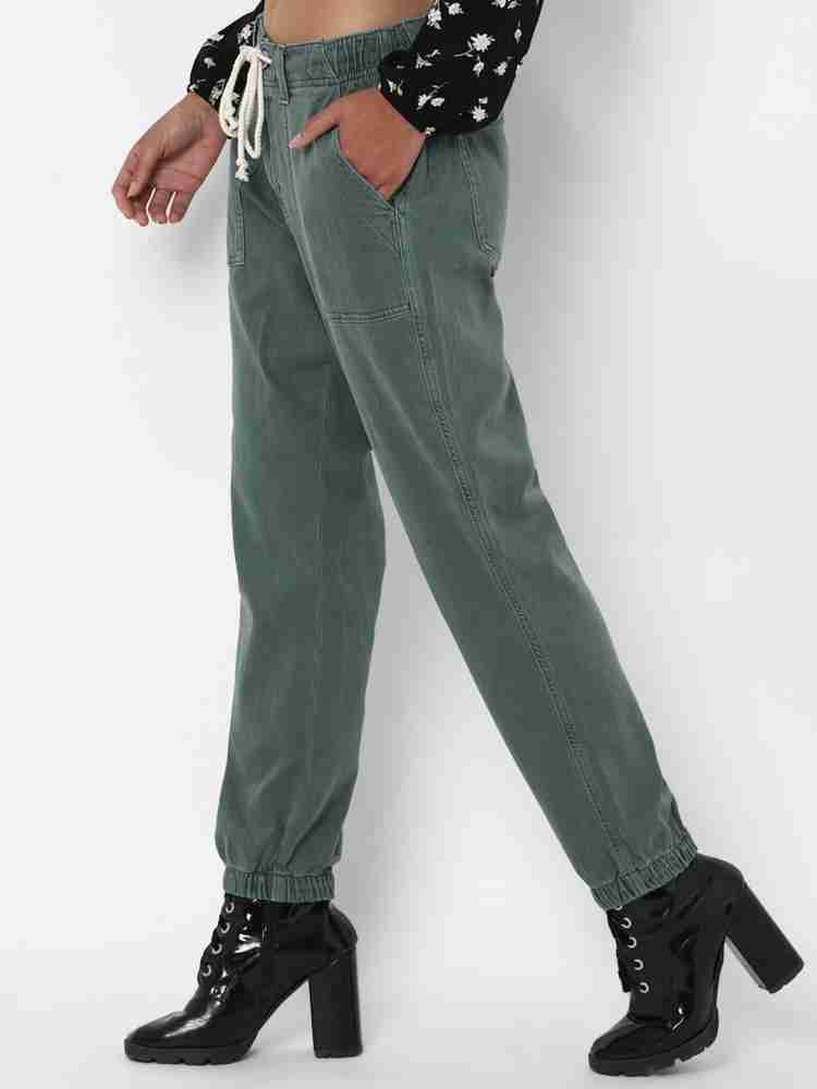 American Eagle Outfitters Jogger Fit Women Green Jeans - Buy American Eagle  Outfitters Jogger Fit Women Green Jeans Online at Best Prices in India