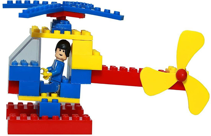 Peacock Toys & Games Peacock Helicopter Set - Premium Interlocking Blocks -  Peacock Helicopter Set - Premium Interlocking Blocks . Buy AEROPLANE &  HELICOPTER toys in India. shop for Peacock Toys 