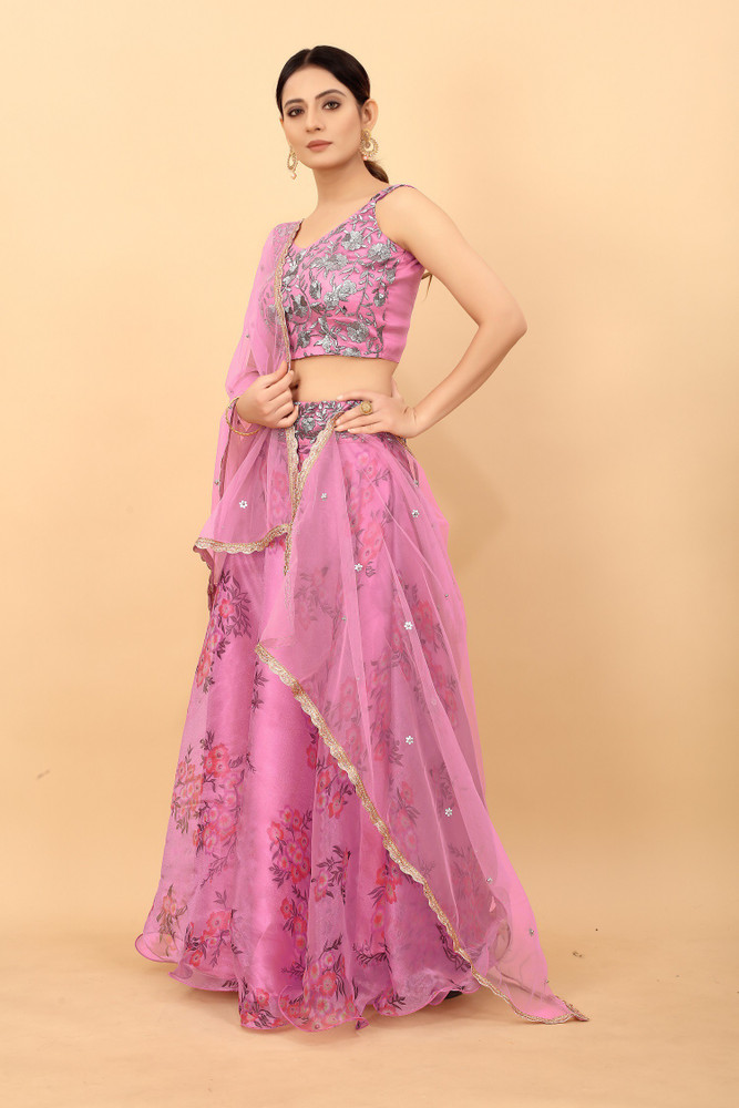 Goodsell Floral Print Semi Stitched Lehenga Choli - Buy Goodsell Floral  Print Semi Stitched Lehenga Choli Online at Best Prices in India |  Flipkart.com