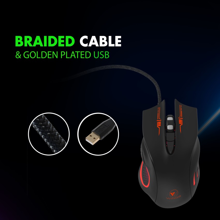 Wings Crosshair 100 Wired Optical Gaming Mouse Wings Flipkart