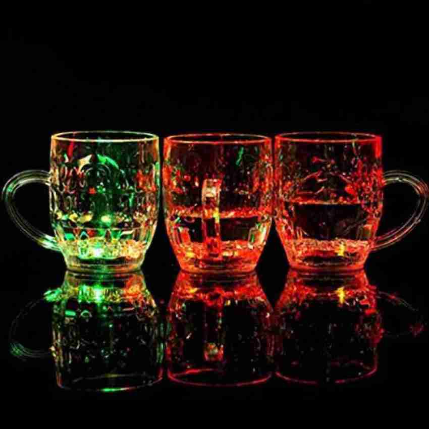 Flashing led drink glasses deals