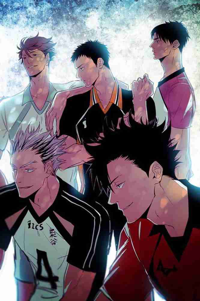 Anime Haikyuu Poster Vintage, Anime Poster Haikyuu Wall