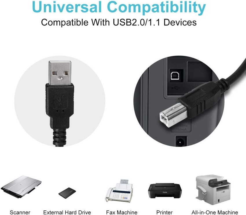 CABLE USB 2.0 / Type A-B imprimante scanner 1.1 A MALE - B MALE