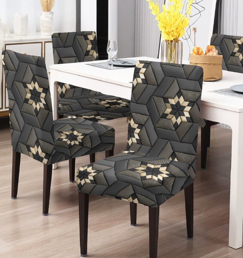 Dining chair best sale covers leather