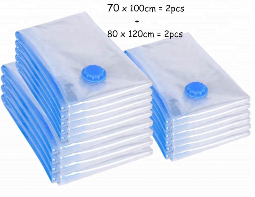 Space Saver Vacuum Compression Sealer Air Bag Ziplock for Travel and Home  Storage Woolen Clothes