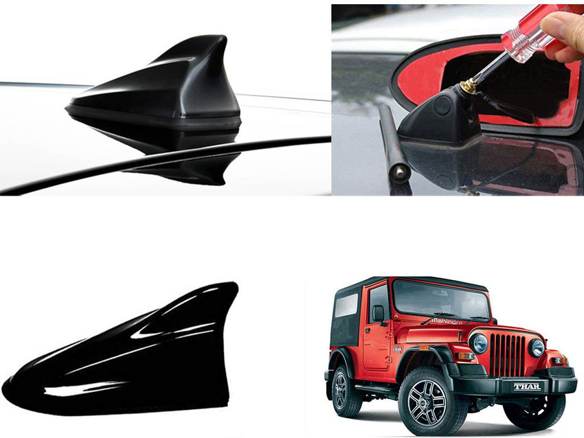EXCHANGE CARTRENDING Antenna Blk Mahindra Thar Shark Fin Roof top