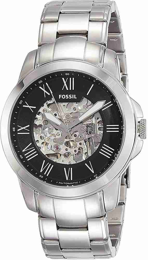 Fossil men's grant automatic watch clearance