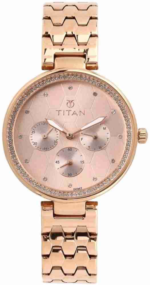 Titan NQ95059WM01 Purple SS 17 Ladies Analog Watch For