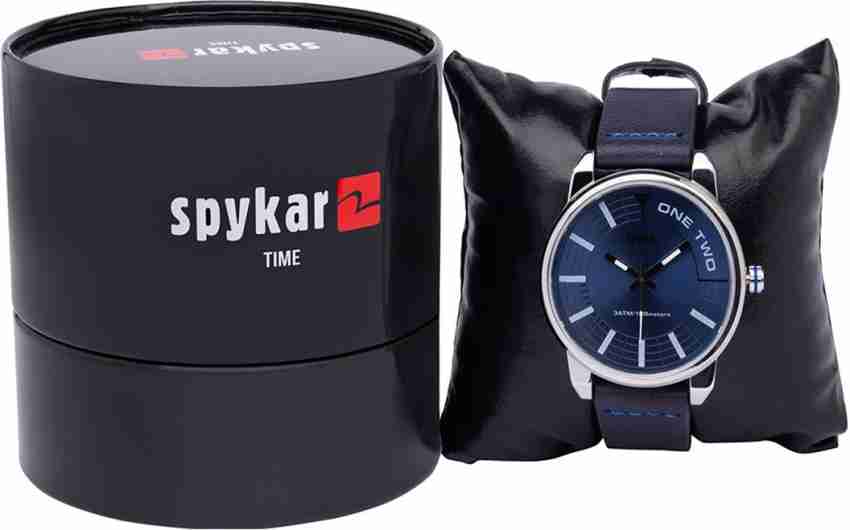 Spykar mens best sale black wrist watch