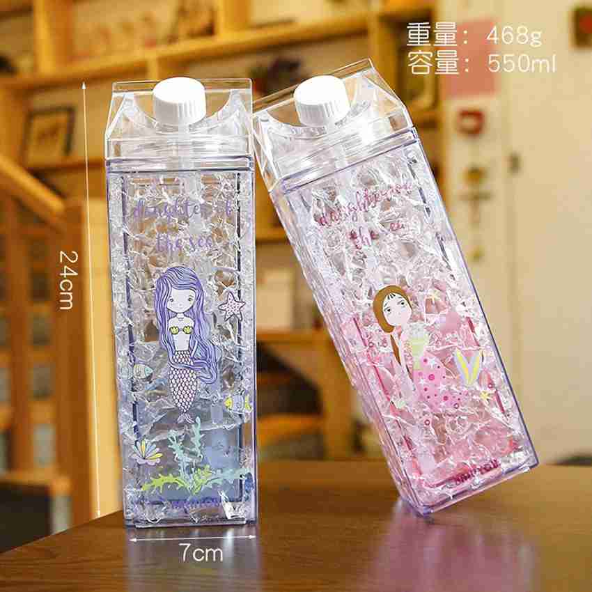 China BPA Free 500ml 1000ml Square Plastic Bottles Eco Acrylic