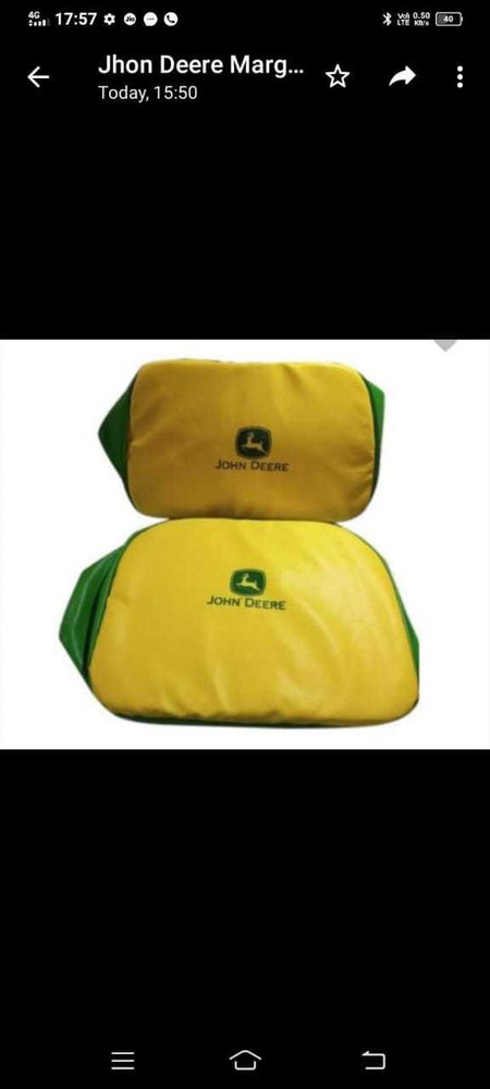 A S Enterprises John Deere tractor seat cover Single Bike Seat