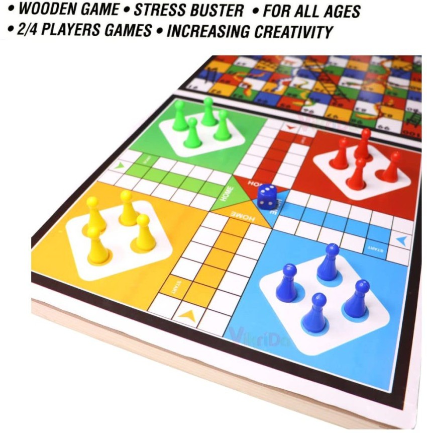 Ludo 3 in1 Board Game - Best Board Game for all Age Group