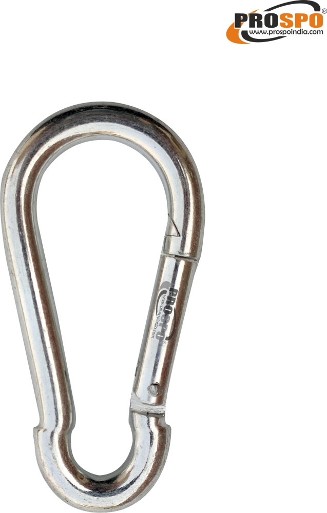  316 Stainless Steel Spring Snap Hook Carabiner Heavy Duty  Spring Snap Link Hook Quick Link Rope Connector with Ring for Gym Camping  Hammock Swing Pack of 4, Style 1 : Everything Else