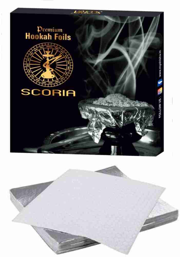 SCORIA Pre-Cut Premium Hookah Silver Aluminum Foil Paper for Hookah  Aluminium Foil