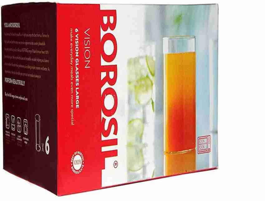 Buy Krystalia Glass, Set of 6 350 ml x 6 at Best Price Online in India -  Borosil
