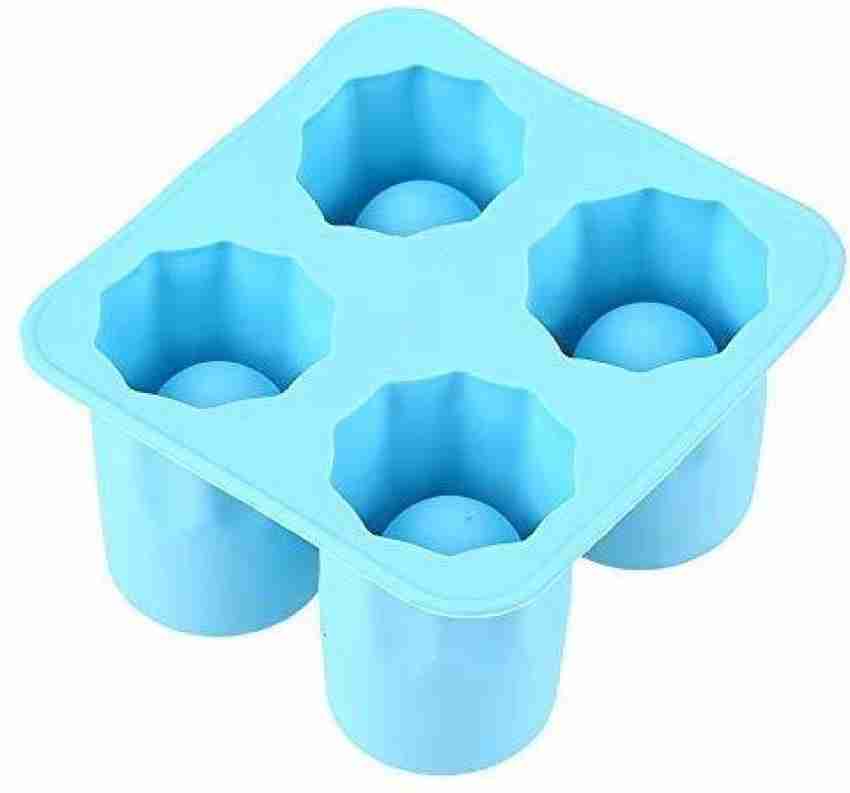 Whiskey Ice Ball Maker & Silicone Ice Cube Molds for Cocktails, Scotch and  Bourbon - blue