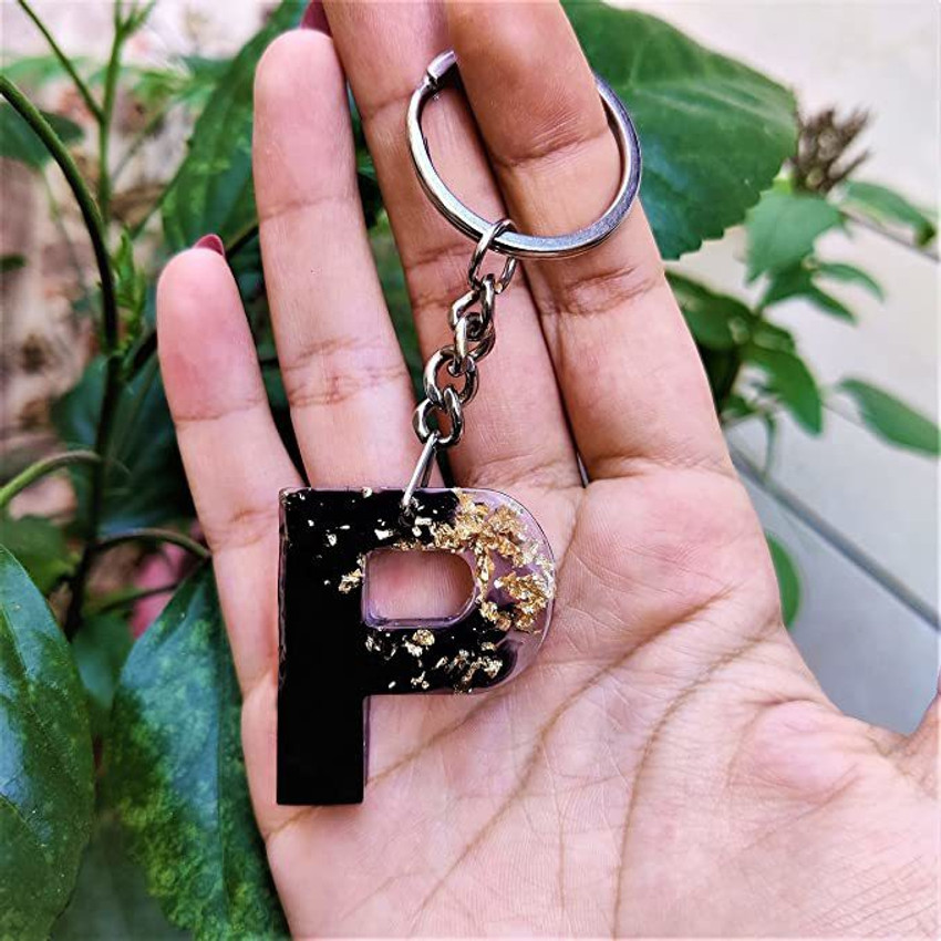 P name cheap keychain