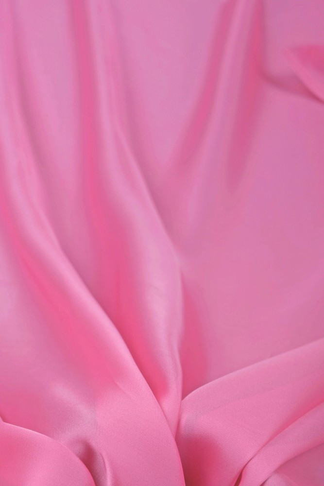 Light Pink Plain Pure Silk Fabric High Quality Satin Unstitched
