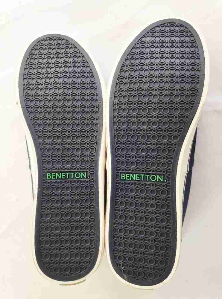 United colors of benetton blue sneakers on sale
