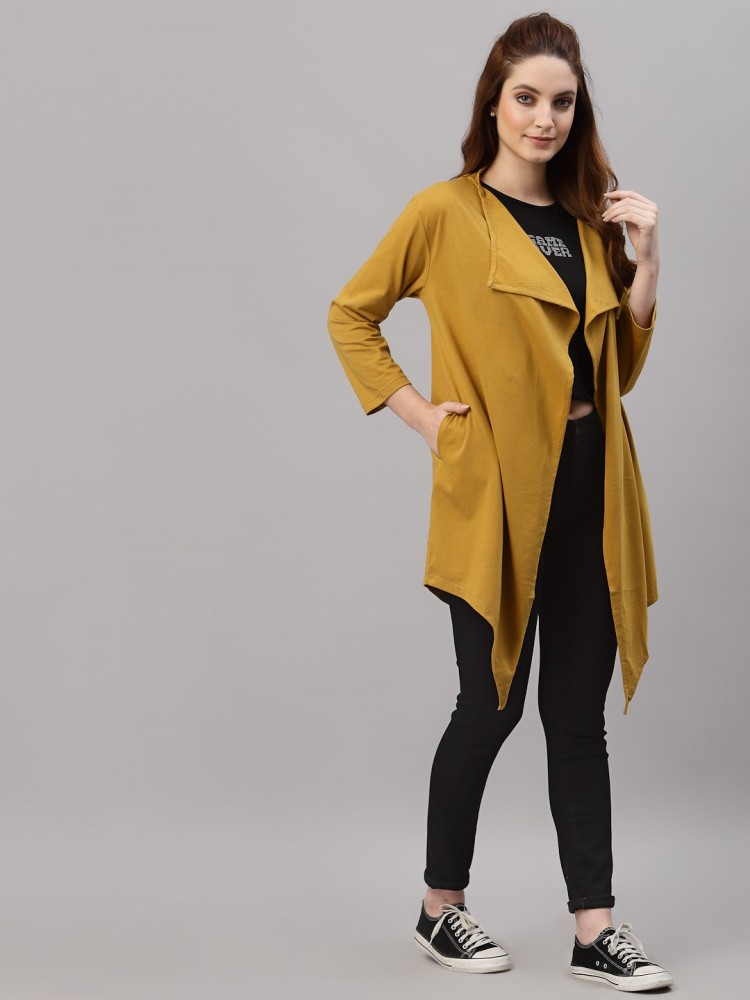 Yellow on sale long shrug