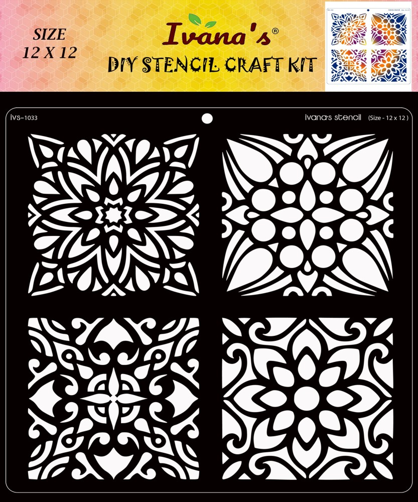 A4 Size DIY Craft Mandala Stencil for Painting India