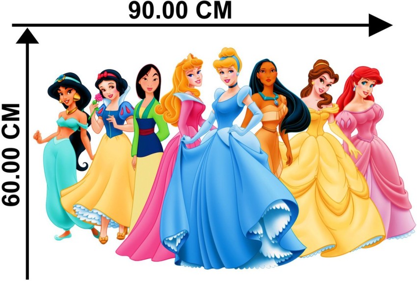 KAMYA HOME DÉCOR 90 cm Eight disney princess wall sticker Self Adhesive  Sticker Price in India - Buy KAMYA HOME DÉCOR 90 cm Eight disney princess  wall sticker Self Adhesive Sticker online at