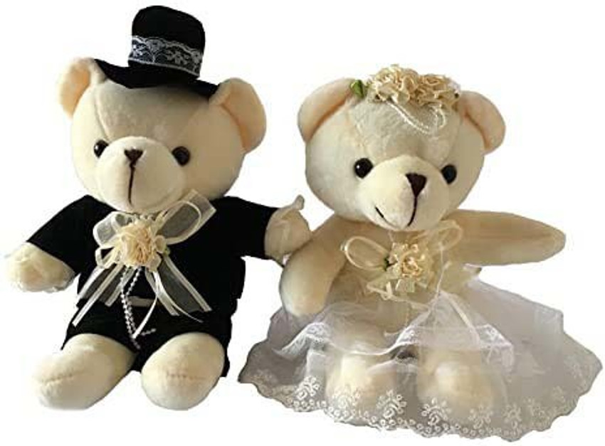 Bride and groom sale teddy bear set