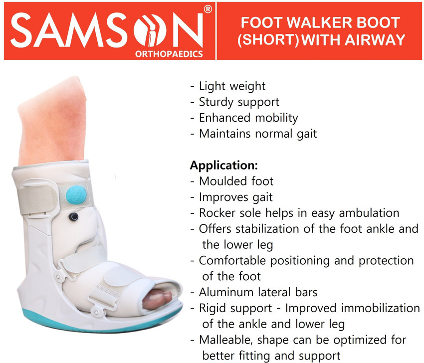 SAMSON Foot Walker Boot Short with Airway Full Protection