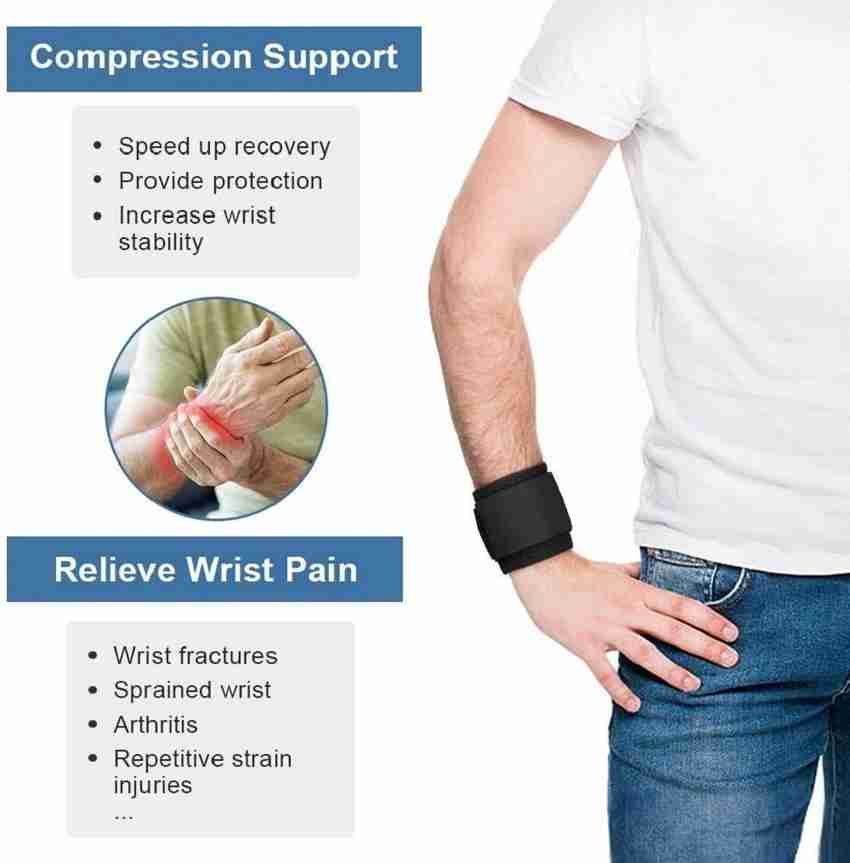 HOME SMART Hand Wrist Brace with Adjustable Straps for Wrist Pain
