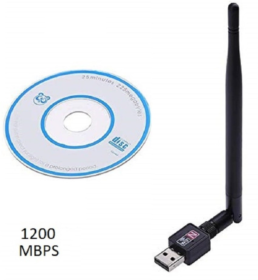 Antena Wi-fi para pc Adaptador Wireless 1200Mbps USB 2.0 em