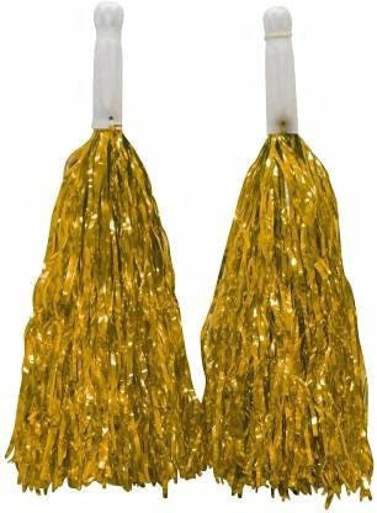 snehatrends Adults and Kids Pom Poms for Cheerleading Set of 2 Fluffy  Metallic Cheerleader Pom Poms for Fun and Team Spirit (Green) - Adults and  Kids Pom Poms for Cheerleading Set of
