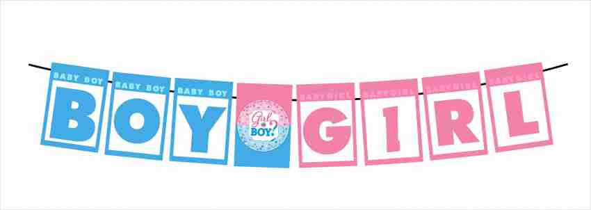 Balloonistics Boy or Girl Baby Shower Banner Props For Backdrop Decor and  Photo Booth Price in India - Buy Balloonistics Boy or Girl Baby Shower  Banner Props For Backdrop Decor and Photo