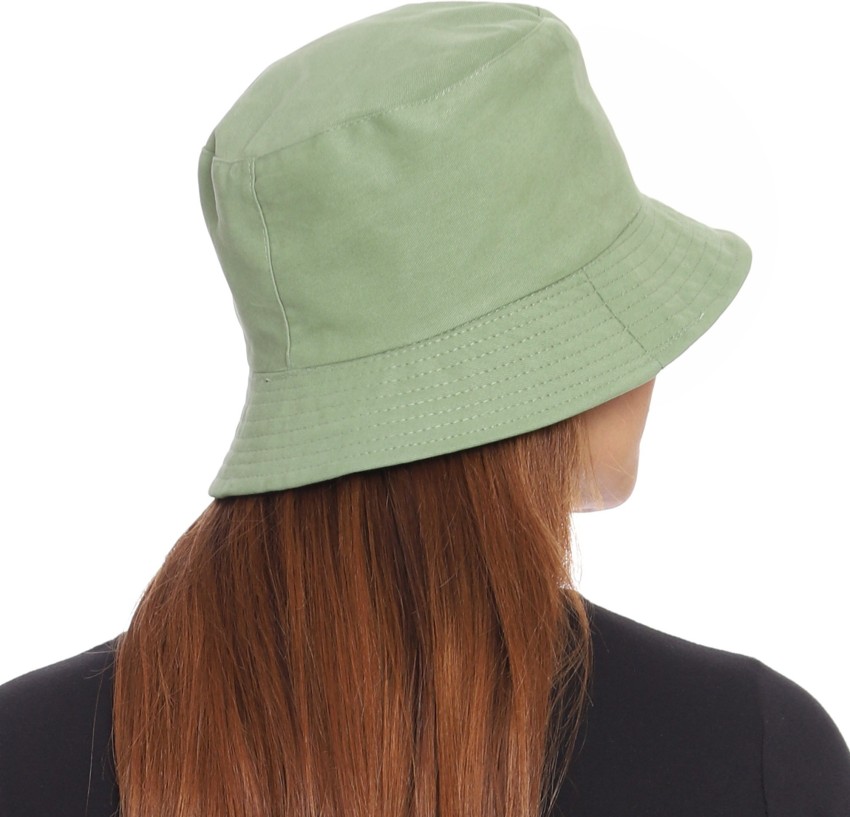 Bucket Hat 100% Cotton Packable Summer Travel Cap Sun hat for Men and Women  Dark Green L/XL 