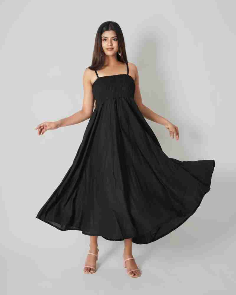 Buy online Women's Fit & Flare Solid Dress from western wear for Women by  Aurish for ₹719 at 64% off