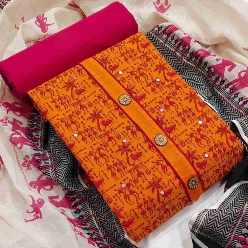 Unstitched salwar suit hot sale material online