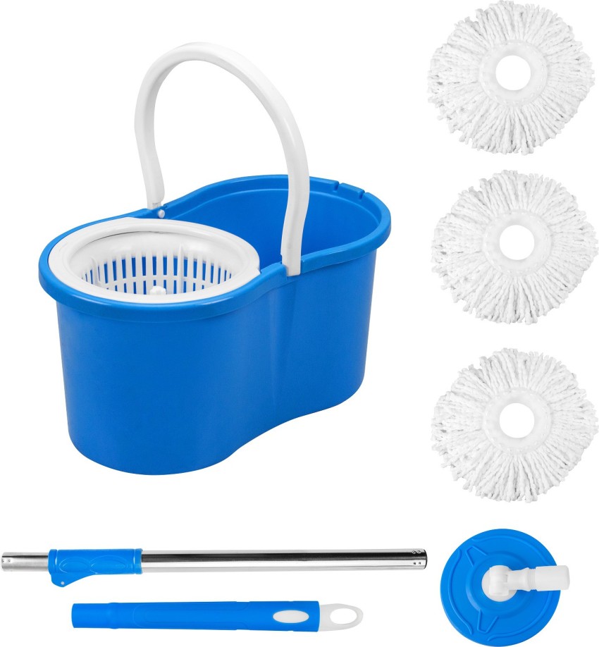 360° Rotation Collapsible Mop Bucket Set with Wringing Function