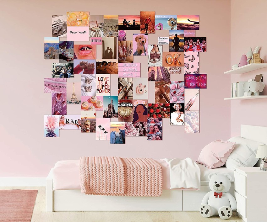 Pink Aesthetic for Wall Collage 50+5PCS Photographic Paper - Decorative  posters in India - Buy art, film, design, movie, music, nature and  educational paintings/wallpapers at