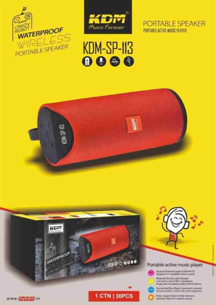 KDM SP-30 WIRELESS PORTABLE SPEAKER 10 W Bluetooth (Stereo Channel