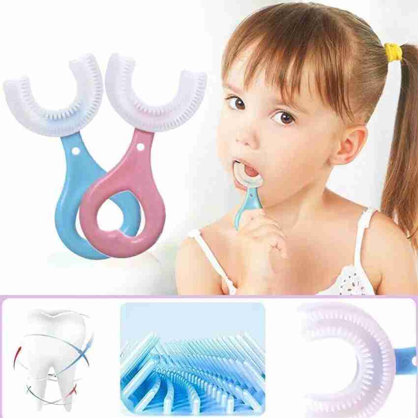 smilykid 2 x U shaped brush for kids Kids Brush for Kids Infant Toothbrush For 2 6 Years Ultra Soft Toothbrush Buy Baby Care Products in India Flipkart