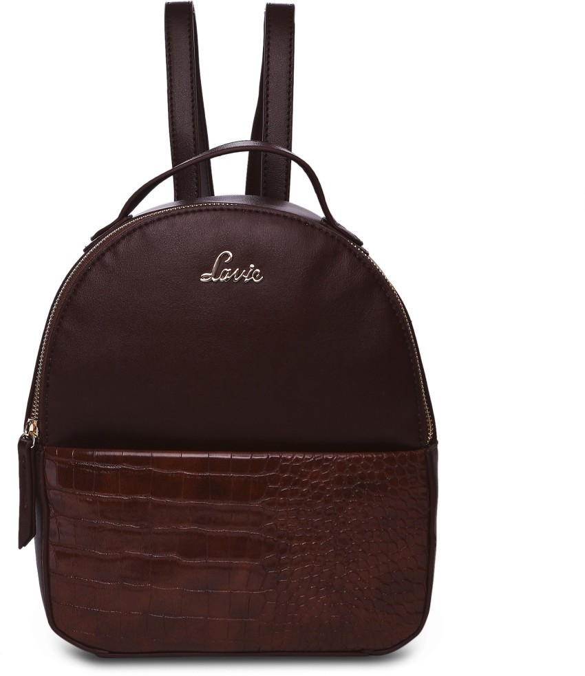 LAVIE Beetle stylish 0 L Backpack Brown Price in India