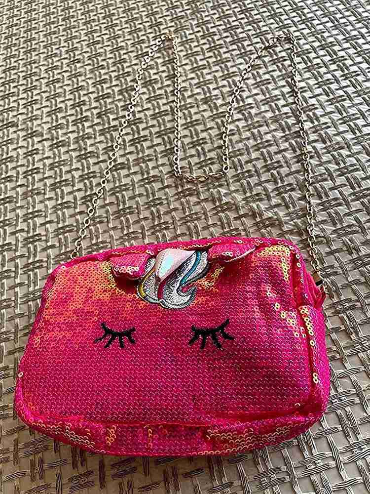 Bless Kraft Pink Sling Bag Cute Baby Girl Pouch Purse with Sequence Vibrant and Stylish Pink Pink Price in India Flipkart