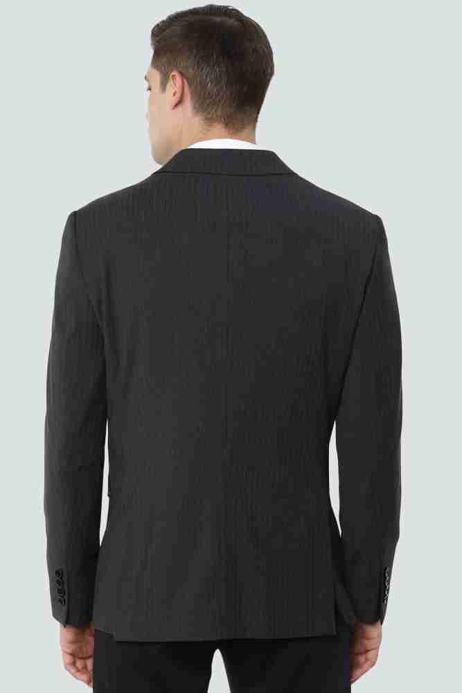 LOUIS PHILIPPE Striped Single Breasted Formal Men Blazer - Buy 