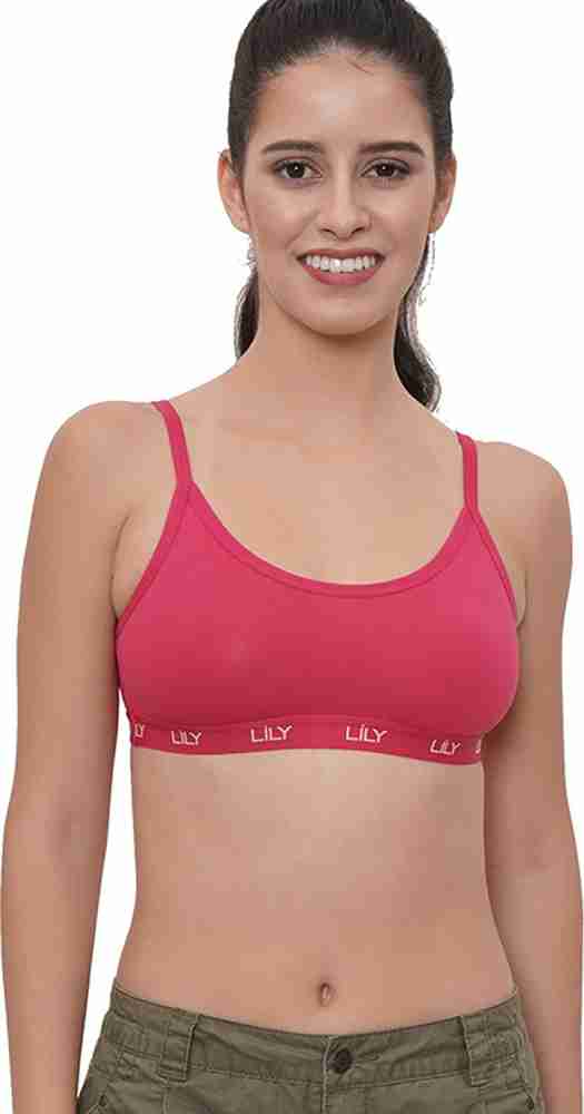 LILY Lily Cotton Non Padded Sports Bra Women Sports Non Padded Bra - Buy LILY  Lily Cotton Non Padded Sports Bra Women Sports Non Padded Bra Online at  Best Prices in India