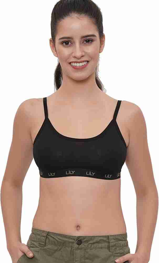 LILY Cotton Non Padded Sports Bra Women Sports Non Padded Bra - Buy LILY  Cotton Non Padded Sports Bra Women Sports Non Padded Bra Online at Best  Prices in India